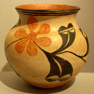 Santo Domingo Billy Veale Handmade and Hand Painted Multi-Design Jar